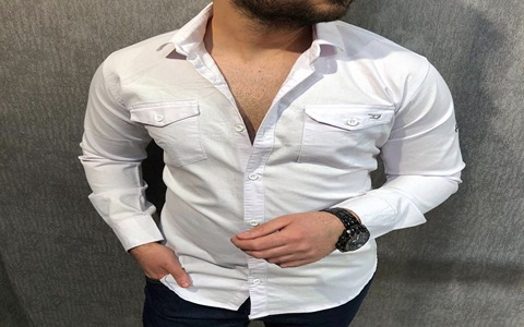 تصویر 2 از قیمت پیراهن مردانه رسمی سفید + خرید باور نکردنی